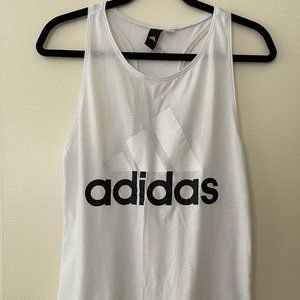 Adidas White Racerback Tank Size XS/S